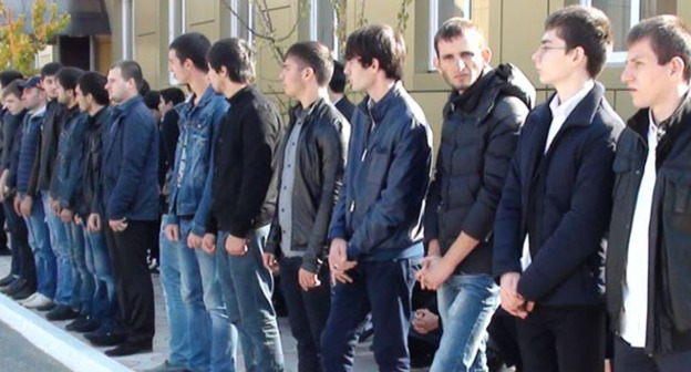 Призывники из Чечни. Фото Натальи Исаевой для "Кавказского узла"