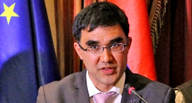 Руководитель отдела сотрудничества делегации ЕС в Армении Хоа-Бин Аджемян во время слушаний законопроекта "Об общественных организациях". Ереван, 10 апреля 2015 г. Фото Армине Мартиросян для "Кавказского узла"