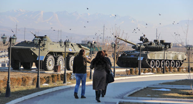 Военная техника в Мемориальном комплексе славы. Ингушетия. Фото Магомеда Магомедова для "Кавказского узла"