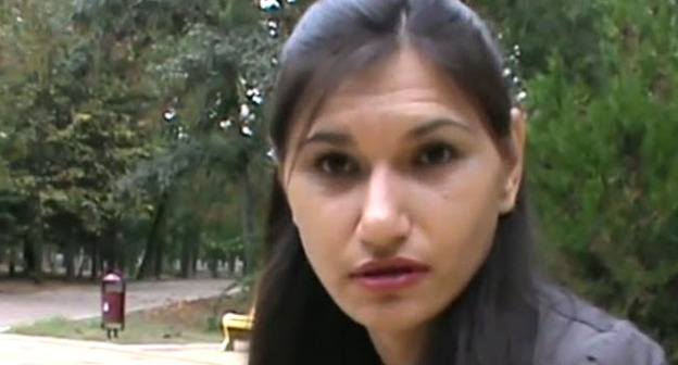 Ольга Рыбалко. Кадр из видео "Кавказского узла" 