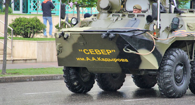 БТР батальона Север. Фото Магомеда Магомедова для "Кавказского узла"
