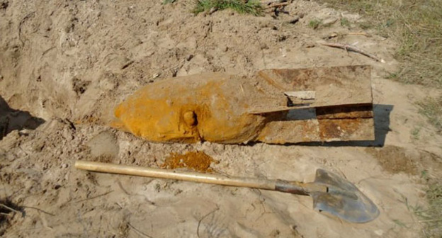 Авиабомба ФАБ-100. Фото http://visti.ks.ua/novosti/foto/12793-v-cyurupinske-obnaruzhena-fugasnaya-aviacionnaya-bomba-vesom-100-kg.html