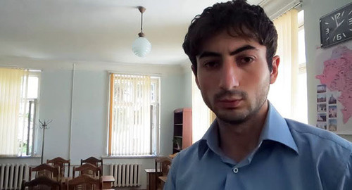 Студент факультета истории университета "Месроп Маштоц" Владимир Долуханян. Нагорный Карабах, Степанакерт, 12 июня 2015 год Фото Алвард Григорян для "Кавказского узла"