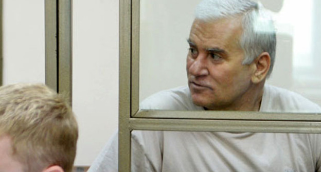 Саид Амиров в зале суда. Фото Олега Пчелова для "Кавказского узла"