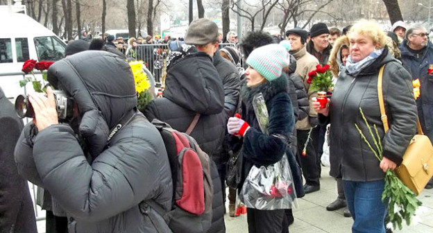 Панихида по Борису Немцову. Москва, 3 марта 2015 г. Фото Карины Гаджиевой для "Кавказского узла"