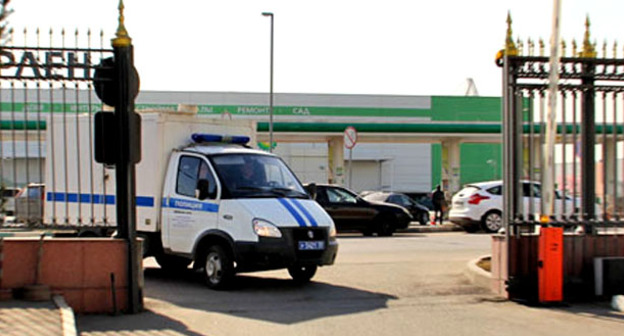 Полицейская машина. Фото Магомеда Туаева для "Кавказского узла"