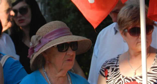 Участники марша "Антикапитализм-2015". Волгоград, 24 июля 2015 г. Фото Татьяны Филимоновой для "Кавказского узла"