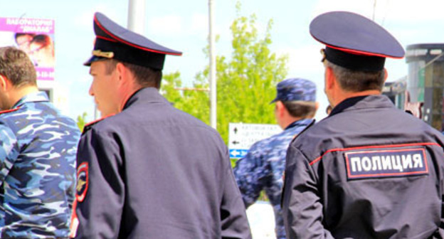 Сотрудники правоохранительных органов. Чечня. Фото Магомеда Магомедова для "Кавказского узла"