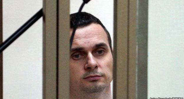 Олег Сенцов в зале суда 19 августа. Фото: Антона Наумлюка, http://www.svoboda.org/content/article/27197511.html