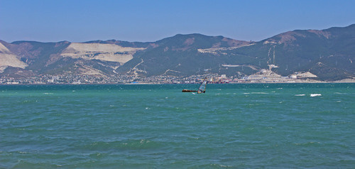 Новороссийск. Вид с моря. Фото Юрия Непахарева для "Кавказского узла"