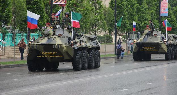 Военная техника батальона "Север". Фото Магомеда Магомедова для "Кавказского узла"