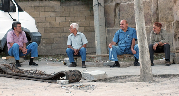 Жители улицы Орта-Капы. Дербент, 31 августа 2015 г. Фото Патимат Махмудовой для "Кавказского узла"