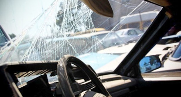 Машина после ДТП. Фото: Валентина Мищенко / Югополис