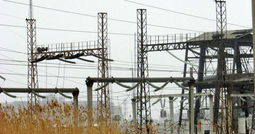 Линии электропередач в Кировском районе Волгограда, март 2015 г. Фото Вячеслава Ященко для "Кавказского узла"