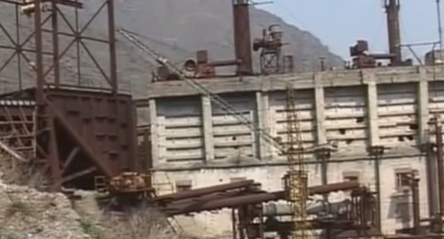 Часть Тырныаузского вольфрамо-молибденового комбината. Апрель 2013 года. Фото: ГТРК "Ставрополье", Vestikavkaz.tv