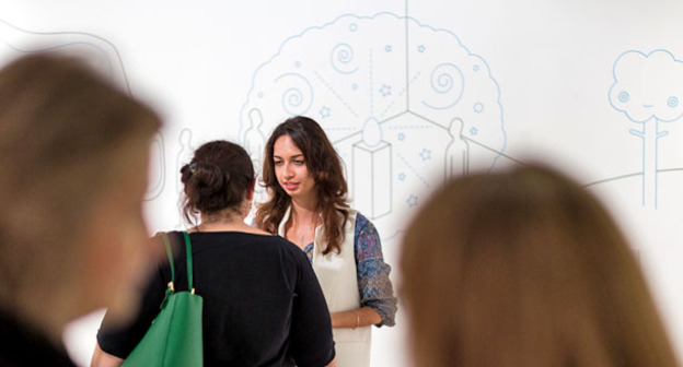 Северная Осетия представила программы "Аланика. Метод эксперимента" и "Будущее. Искусство в воображаемом будущем" на шестой Московской биеннале современного искусства. Москва, 30 сентября 2015 г. Фото Егора Слизяка для "Кавказского узла"