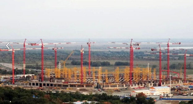 Строительная площадка "Ростов-арена" для Чемпионата мира по футболу. Ростов-на-Дону. Фото: taz518 http://wikimapia.org/