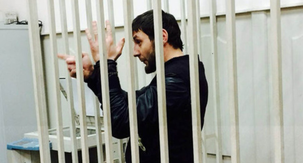 Заур Дадаев в зале Басманного суд Москвы. 8 марта 2015 г. Фото Юлии Буславской для "Кавказского узла"