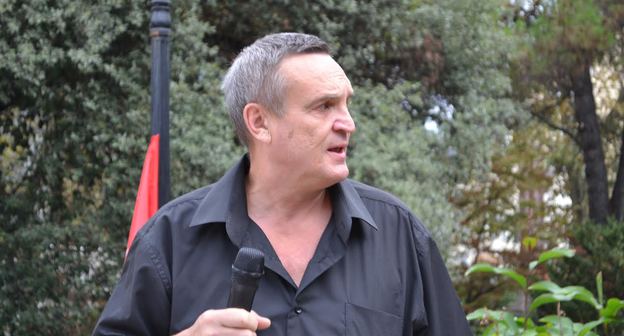 Организатор митинга Игорь Васильев/ Фото Светланы Кравченко для "Кавказского узла"