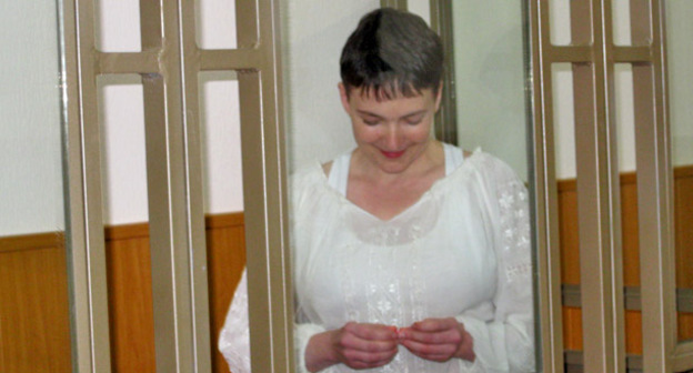 Надежда Савченко в здании городского суда Донецка. 30 октября 2015 г. Фото Константина Волгина для "Кавказского узла"