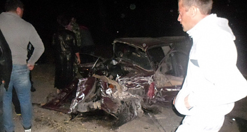 На месте ДТП. Фото: http://61.mchs.gov.ru/operationalpage/operational/item/3138569/