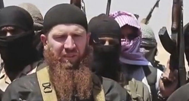 Полевой командир признанного террористическим "Исламского государства" Тархан Батирашвили (Умар аш-Шишани). Фото: Ansar al Jihad https://ru.wikipedia.org