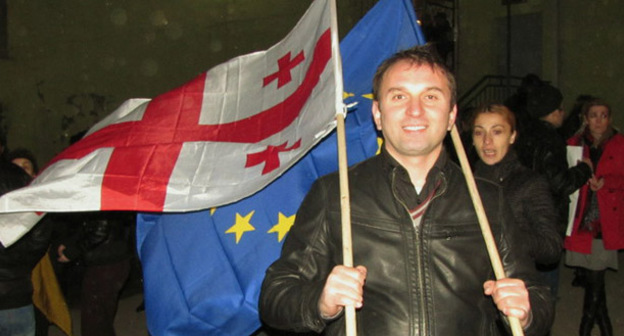 Активист НПО «Свободная зона».  Фото Марины Букия для "Кавказского узла"