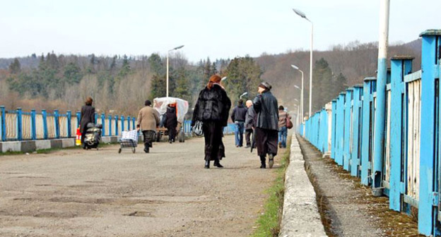 Гальский район Абхазии. КПП в районе реки Ингури. Фото: RFE/RL http://www.ekhokavkaza.com/