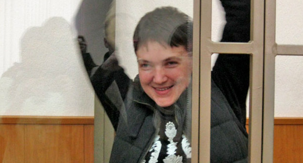 Надежда Савченко в зале Донецкого городского суда, 29 октября 2015 года. Фото Константина Волгина для "Кавказского узла"