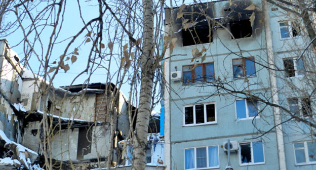 Разрушенный дом №47 по улице Космонавтов в Волгограде. Январь 2016 г. Фото Татьяны Филимоновой для "Кавказского узла"