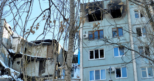 Разрушенный дом №47 по улице Космонавтов в Волгограде. Январь 2016 г. Фото Татьяны Филимоновой для "Кавказского узла"