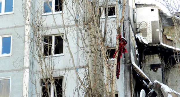 Разрушенный дом № 47 по улице Космонавтов в Волгограде. Январь 2016 г. Фото Татьяны Филимоновой для "Кавказского узла"