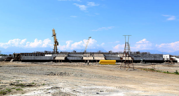 На месте строительства Соборной мечети в Магасе. Фото http://www.adm-magas.ru/