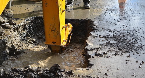 Аварийно-ремонтные работы. Фото Светланы Кравченко для "Кавказского узла"