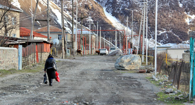 Казбеги. Грузия. Фото Магомеда Магомедова для "Кавказского узла"