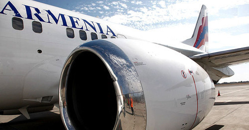 Самолет авиакомпании Armenia. Фото: PAN Photo / 
Varo Rafayelyan
