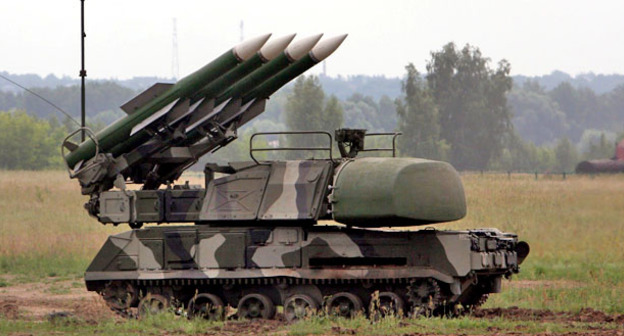 Зенитный ракетный комплекс "Бук-М-1". Кадр из видео пользователя Армейский Архив https://www.youtube.com/watch?v=pK31tNfvhCY