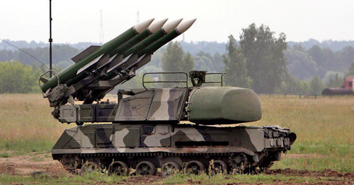 Зенитный ракетный комплекс "Бук-М-1". Кадр из видео пользователя Армейский Архив https://www.youtube.com/watch?v=pK31tNfvhCY