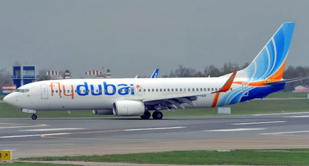 Самолет авиакомпании FlyDubai. Фото: Anna Zvereva https://en.wikipedia.org