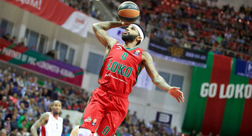 Игрок команды "Локомотив-Кубань". Фото: http://www.lokobasket.com/news/5440030.html