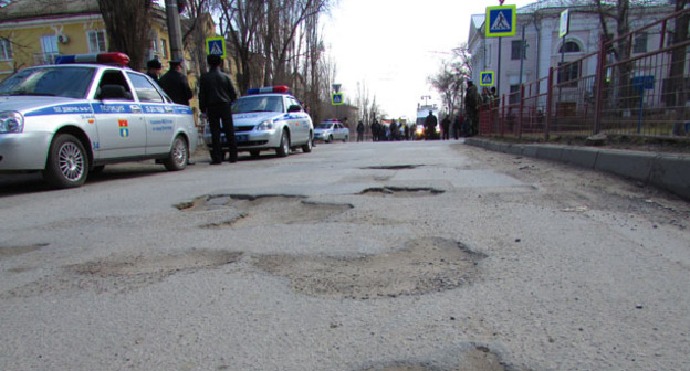 Дорога в Волгограде. Фото Вячеслава Ященко для "Кавказского узла"