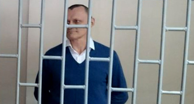 Николай Карпюк в зале суда. Фото: RFE/RL