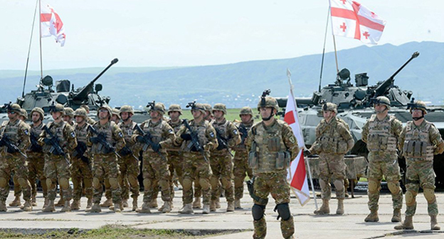 Грузино-американские военные учения. Фото: © facebook.com/kakhakaladzeoffici