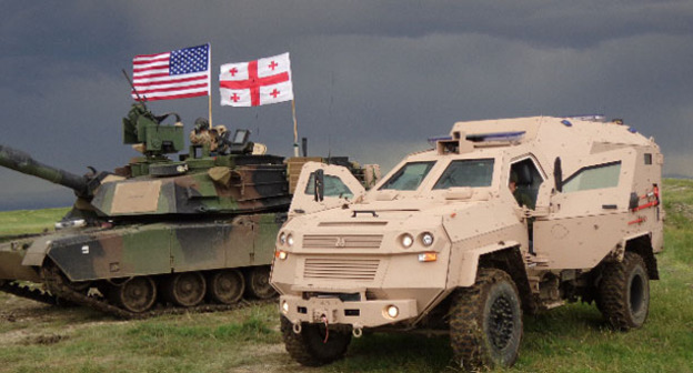 Военные учения Noble Partner-2016 ("Достойный партнер"). Вазиани, 23 мая 2016 г. Фото Инны Кукуджановой для "Кавказского узла"