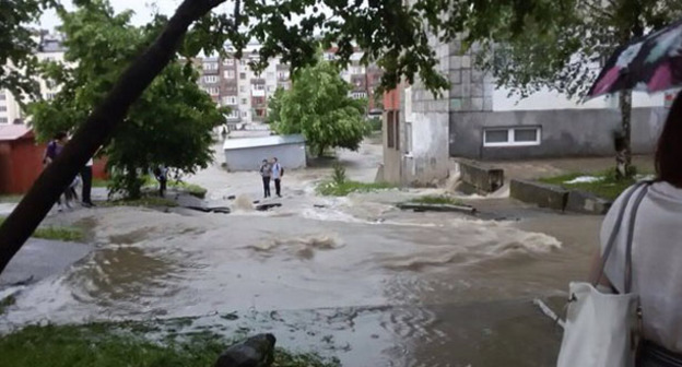 Последствия ливня в Нальчике. 26 мая 2016 г. http://stormnews.ru/