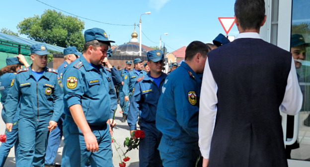 Церемония прощания с Маратом Хадаевым. Волгоград, 7 июля 2016 г. Фото Татьяны Филимоновой для "Кавказского узла"