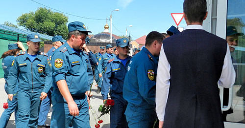 Церемония прощания с Маратом Хадаевым. Волгоград, 7 июля 2016 г. Фото Татьяны Филимоновой для "Кавказского узла"