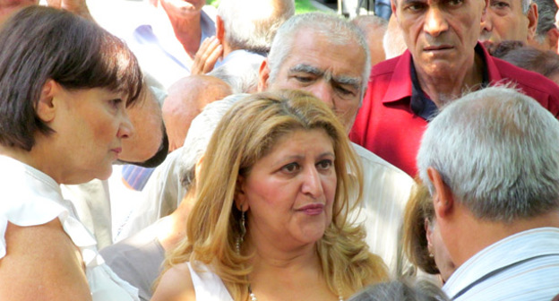 Сотрудники "Наирита" призвали власти создать выгодные условия для инвесторов. Ереван, 14 июля 2016 г. Фото Тиграна Петросяна для "Кавказского узла"