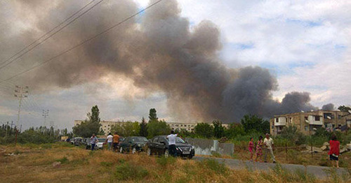 Взырв на военном заводе в Ширване. 26 июля 2016 г. Фото http://news.day.az/society/804678.html