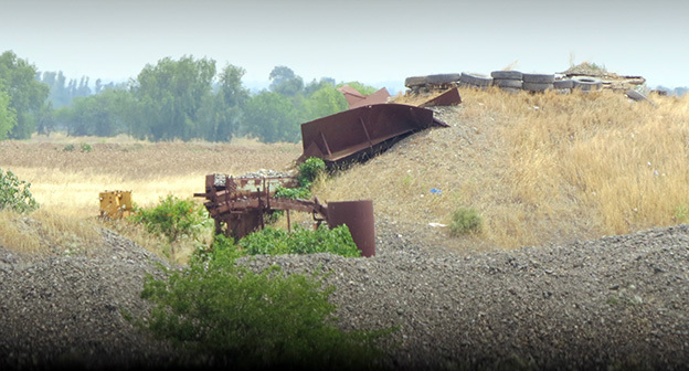 Азербайджанские позиции на линии соприкосновения в Нагорном Карабахе. Фото Алвард Григорян для "Кавказского узла"